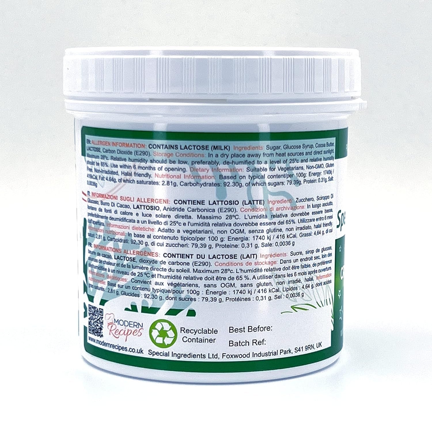 Speciale ingrediënten Crackle Crystals Crackle 500g De hoogste kwaliteit, niet-GMO, ideaal voor taarten, snoep en ijs Suikerpasta Naty Shop