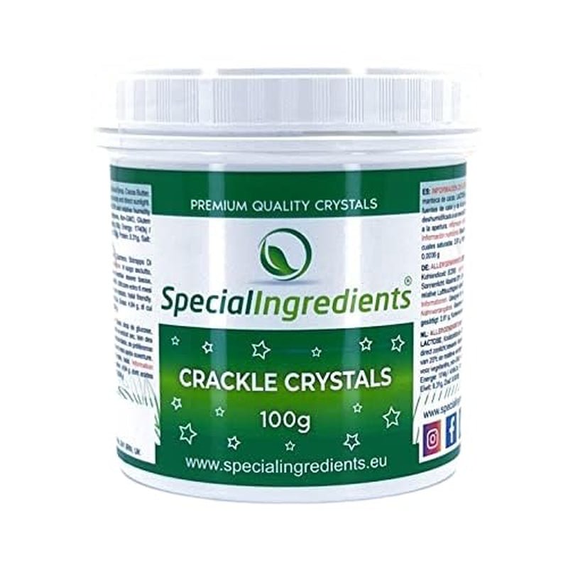 Speciale ingrediënten Crackle Crystals Crackle 500g De hoogste kwaliteit, niet-GMO, ideaal voor taarten, snoep en ijs Naty Shop Suikerpasta 100G