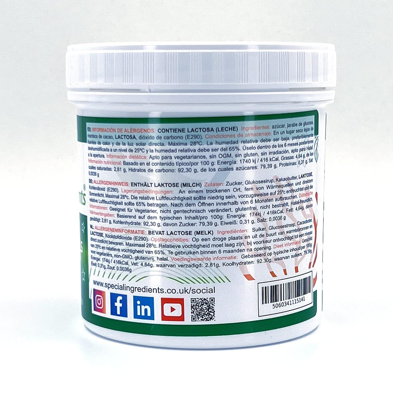 Speciale ingrediënten Crackle Crystals Crackle 500g De hoogste kwaliteit, niet-GMO, ideaal voor taarten, snoep en ijs Suikerpasta Naty Shop