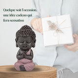 Baby Boeddha Pink Toga beeldje - Inspirerend en vrolijk beeldje - Positieve talisman Concentratie - Leuk en spiritueel cadeau-idee - H 7 cm - Zen'Light Beeldjes en sculpturen Naty Shop