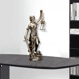 Vrouwe Justitia Standbeeld 30,5 cm Justitie Standbeeld Gerechtigheid Godin Gerechtigheid Sculptuur Grieks-Romeinse Engel Justitie Blinde Standbeelden Voor Decor Beeldjes en sculpturen Naty Shop