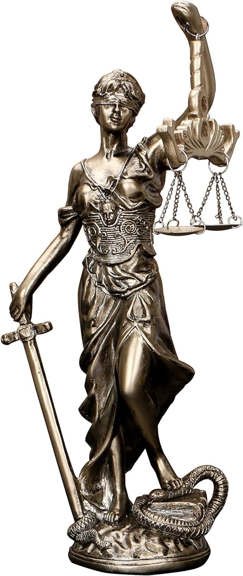 Vrouwe Justitia Standbeeld 30,5 cm Justitie Standbeeld Gerechtigheid Godin Gerechtigheid Sculptuur Grieks-Romeinse Engel Justitie Blinde Standbeelden Voor Decor Beeldjes & Sculpturen Naty Shop Standaard Titel