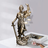 Vrouwe Justitia Standbeeld 30,5 cm Justitie Standbeeld Gerechtigheid Godin Gerechtigheid Sculptuur Grieks-Romeinse Engel Justitie Blinde Standbeelden Voor Decor Beeldjes en sculpturen Naty Shop