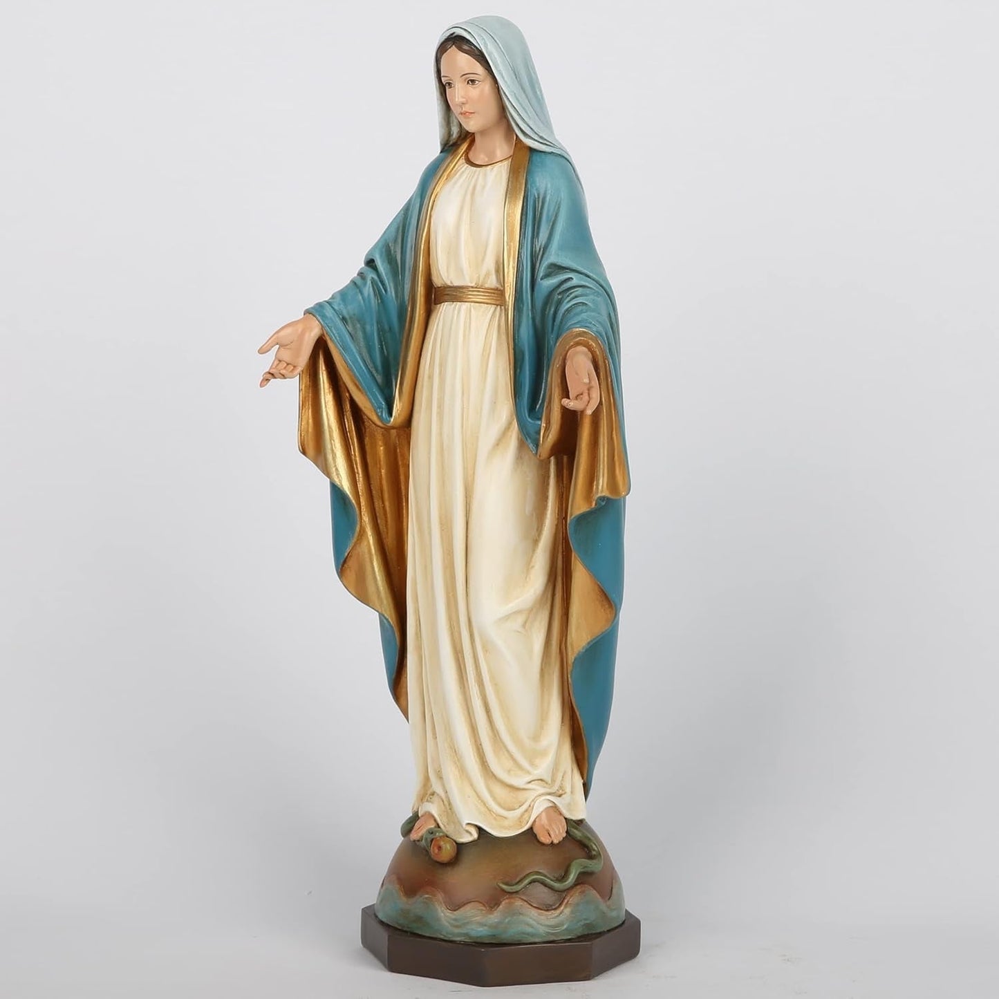 BC Katholiek Onze Lieve Vrouw van Genade Standbeeld Maagd Maria Altaar Figuur Religieus Cadeau voor Moeder Katholieke Huisdecoratie 34,3 cm Hoogte Handgeschilderd door Buildclassic (Elegant) Naty Shop Beelden en sculpturen