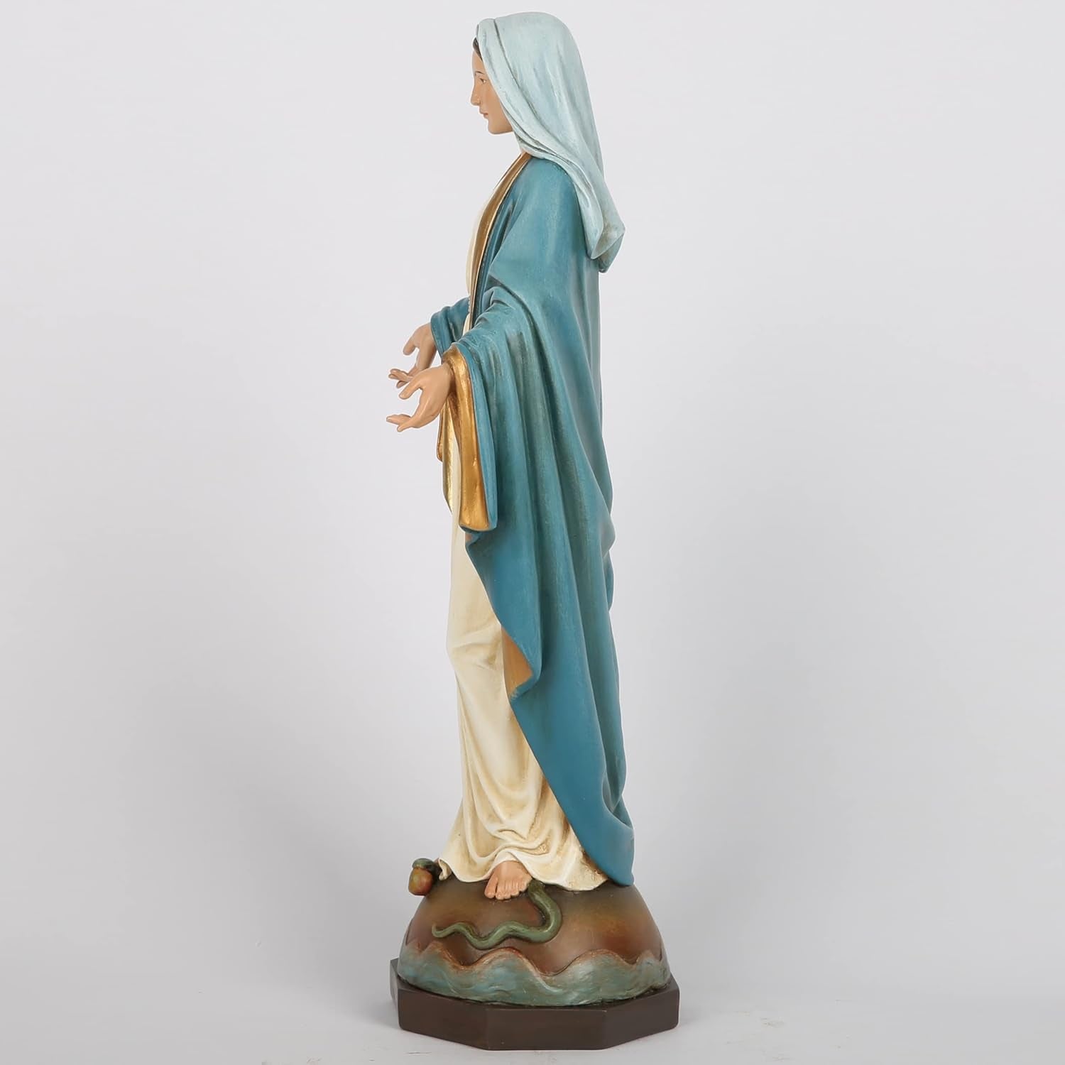 BC Katholiek Onze Lieve Vrouw van Genade Standbeeld Maagd Maria Altaar Figuur Religieus Cadeau voor Moeder Katholieke Huisdecoratie 34,3 cm Hoogte Handgeschilderd door Buildclassic (Elegant) Naty Shop Beelden en sculpturen