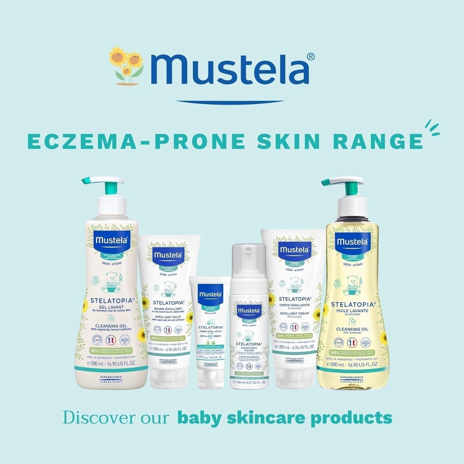 Stelatopia Shampoo Mousse voor hoofdhuid met extreme droogheid of atopische dermatitis, haar, baby's, kinderen, het hele gezin - vermindert roodheid en jeuk (150 ml) Kinderen - Bad- en huidverzorging Naty Shop