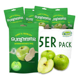 Summer gevriesdroogde aardbeien - pakje van 5 - suikervrije, 100% natuurlijke, heerlijke knapperige snacks voor kinderen en volwassenen, ideaal voor ontbijtgranen en lunchboxen (55g) Gedroogde producten Naty Shop Pak van 5 Appel