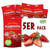 Summer gevriesdroogde aardbeien - pakje van 5 - suikervrije, 100% natuurlijke, heerlijke knapperige snacks voor kinderen en volwassenen, ideaal voor ontbijtgranen en lunchboxen (55g) Gedroogde producten Naty Shop Pak van 5 Aardbeien