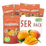 Summer gevriesdroogde aardbeien - pakje van 5 - suikervrije, 100% natuurlijke, heerlijke knapperige snacks voor kinderen en volwassenen, ideaal voor ontbijtgranen en lunchboxen (55g) Gedroogde producten Naty Shop Pak van 5 Mango