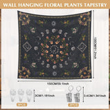 Wandtapijt 130 130mx150m maanstanden bloemen canvas Huis - Accessoires en Decoratie Naty Shop