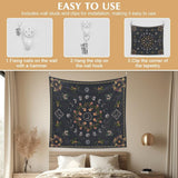 Wandtapijt 130 130mx150m maanstanden bloemen canvas Huis - Accessoires en Decoratie Naty Shop