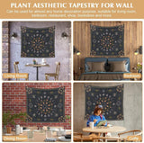Wandtapijt 130 130mx150m maanstanden bloemen canvas Huis - Accessoires en Decoratie Naty Shop