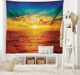 Wandtapijt abakuhaus reislust dierenkaart van de wereld tekeningen Home - Accessoires en Decoratie Naty Shop Tan 150L X 110B Cm