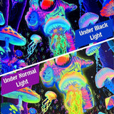 Wandtapijt alishomtll zwart licht abstracte kunst aan de muur Home - Accessoires en Decoratie Naty Shop