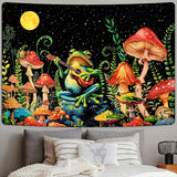 Wandtapijt alishomtll kikker paddestoel maan sterren kleurrijk Wonen - Accessoires en Decoratie Naty Shop