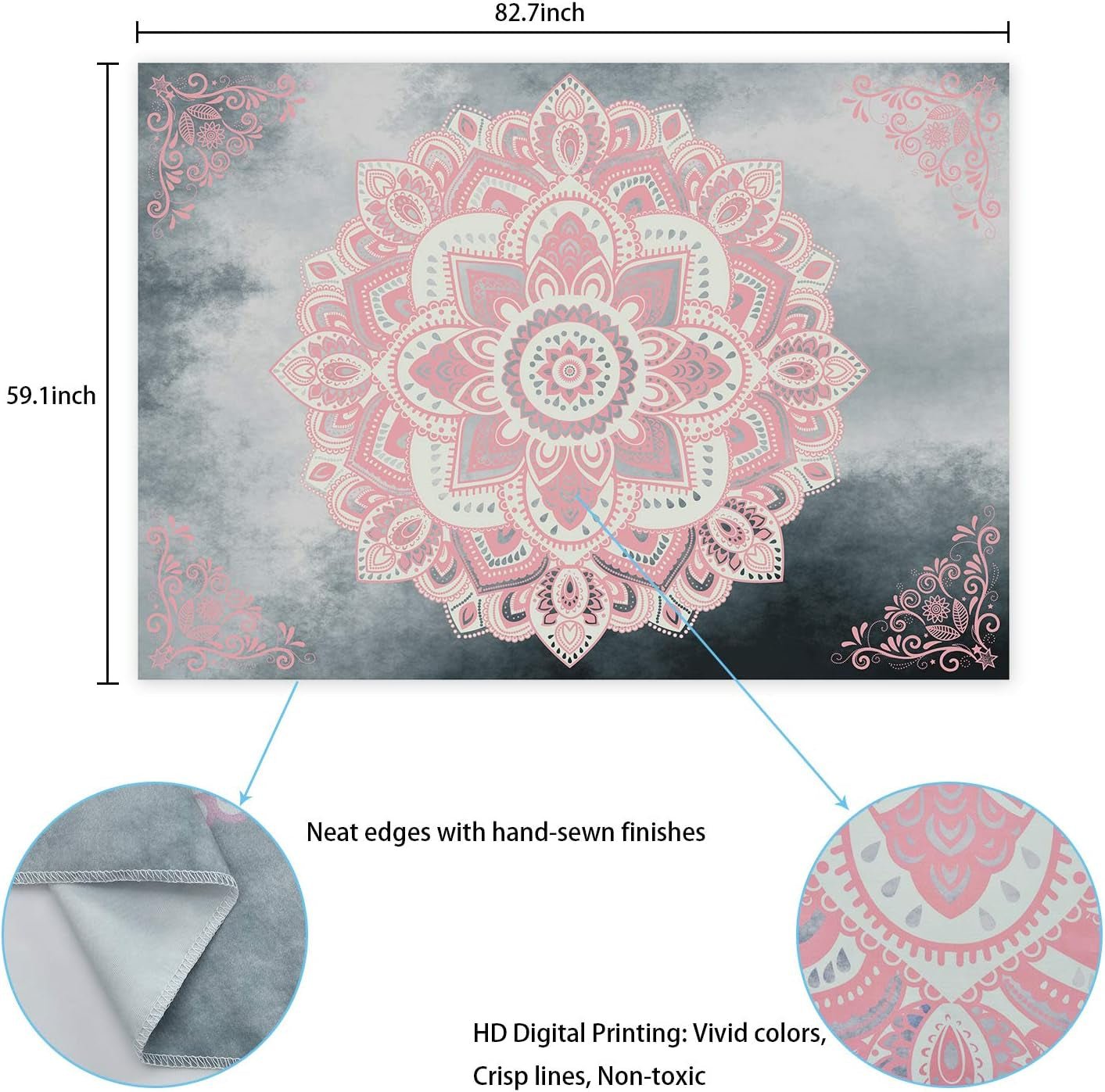 Wandtapijt alishomtll mandala Indiase bohemien canvas Huis - Accessoires en Decoratie Naty Shop