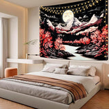 Wandtapijt alishomtll bergtafereel maan bos bergen Home - Accessoires en Decoratie Naty Shop