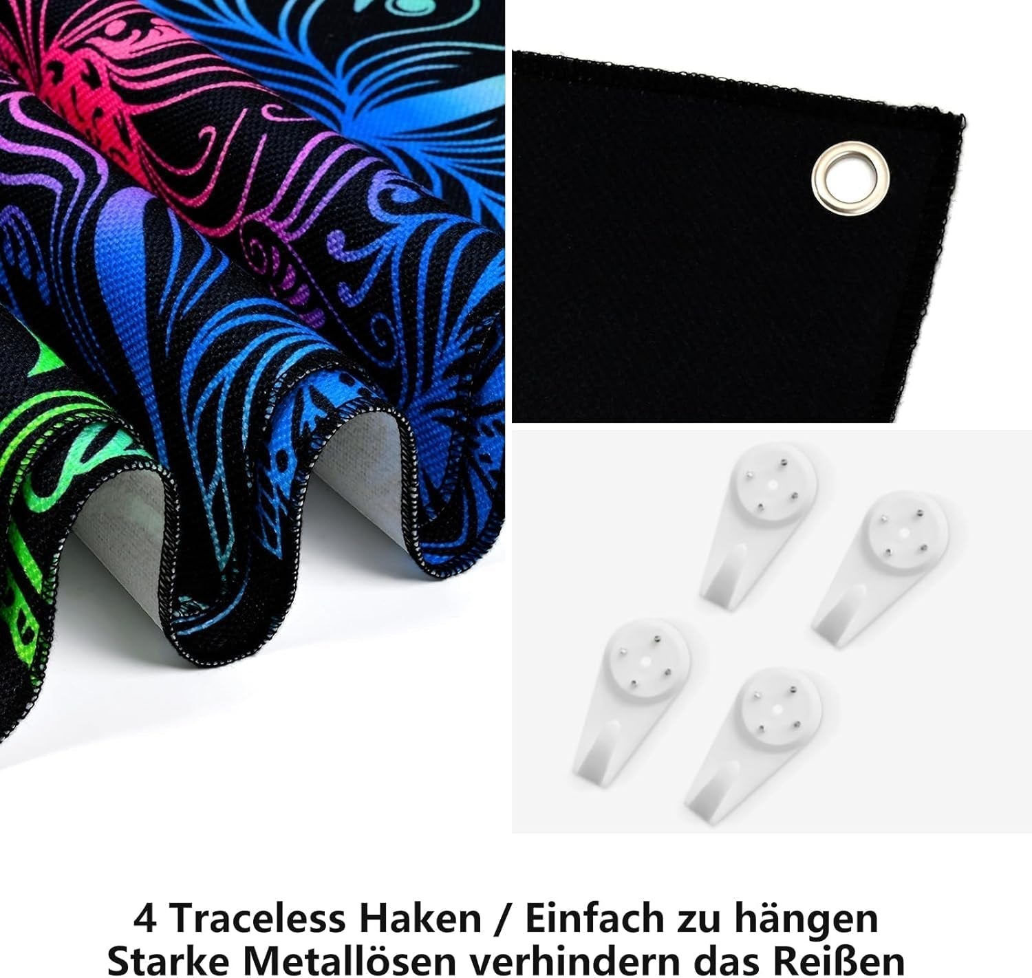 Wandtapijten alishomtll pack mandala reactief bohemien verticaal Huis - Accessoires en Decoratie Naty Shop