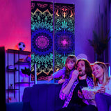 Wandtapijten alishomtll pack mandala reactief bohemien verticaal Huis - Accessoires en Decoratie Naty Shop