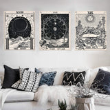 Wandkleed alishomtll tarotset zon maan sterren Home - Accessoires en Decoratie Naty Shop Tarot set-1