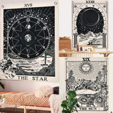 Wandtapijt alishomtll tarotset zon maan sterren Home - Accessoires en Decoratie Naty Shop