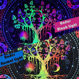 Wandtapijt alishomtll boom leven fluorescerende zon en maan Home - Accessoires en Decoratie Naty Shop