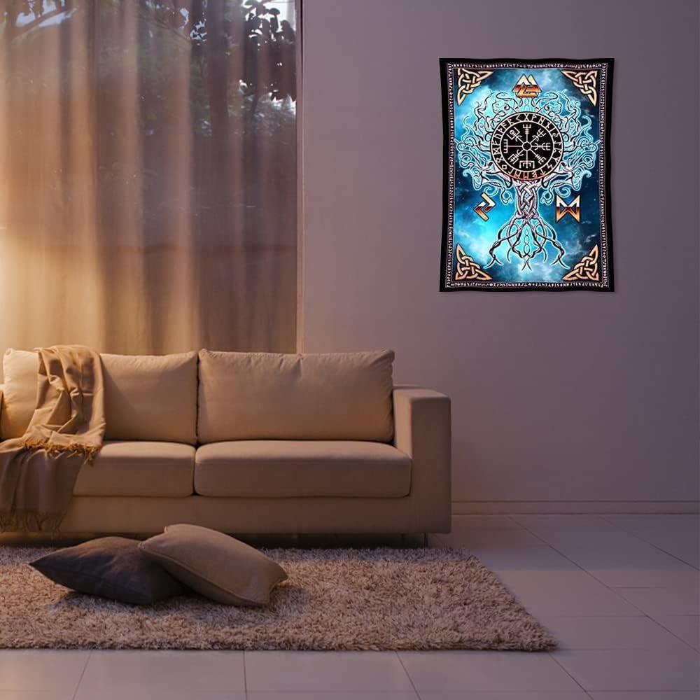 Nordic Viking kunst wandtapijt viking Huis - Accessoires en Decoratie Naty Shop