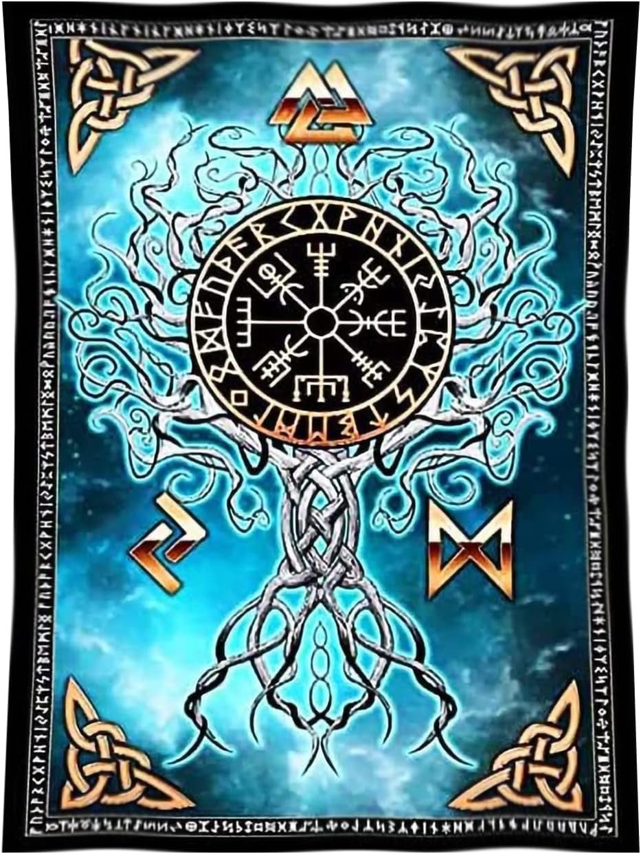 Nordic Viking kunst wandtapijt viking Home - Accessoires en Decoratie Naty Shop Standaardtitel