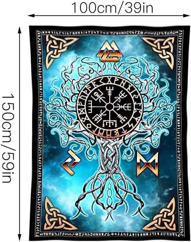 Nordic Viking kunst wandtapijt viking Huis - Accessoires en Decoratie Naty Shop