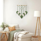 Wandtapijt asnisch wandtapijt geweven groene bladeren Home - Accessoires en Decoratie Naty Shop
