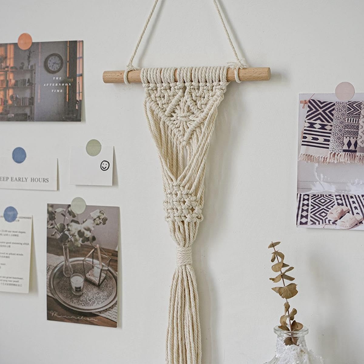 Geweven avoik wandtapijt 2st voor thuis chique wanddecoratie Wonen - Accessoires en Decoratie Naty Shop