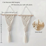 Geweven avoik wandtapijt 2st voor thuis chique wanddecoratie Wonen - Accessoires en Decoratie Naty Shop