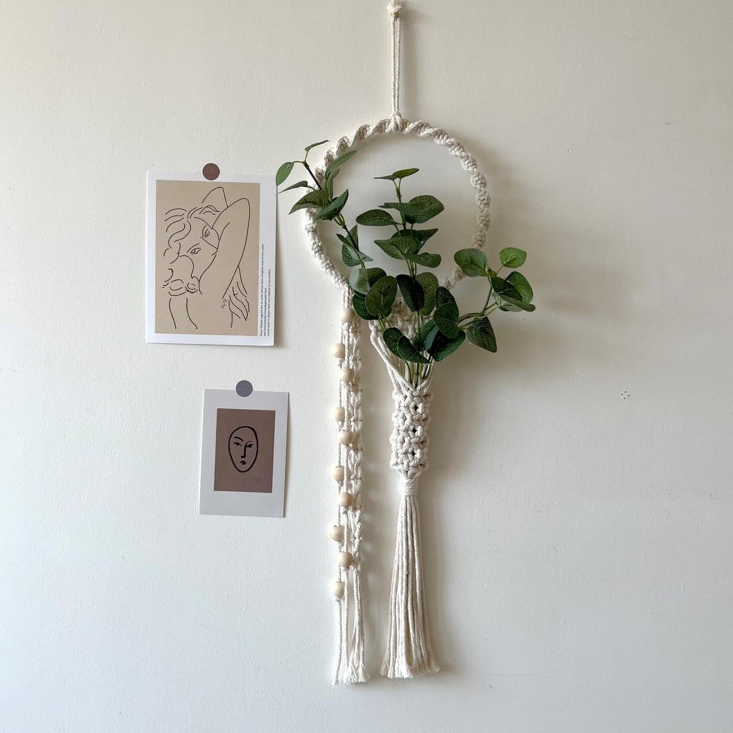 Wandtapijt avoik geweven wanddecoratie chic Wonen - Accessoires en Decoratie Naty Shop Beige