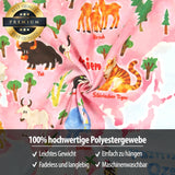 Bashom wandtapijt Duitse dierenwereldkaart voor kinderen Home - Accessoires en Decoratie Naty Shop