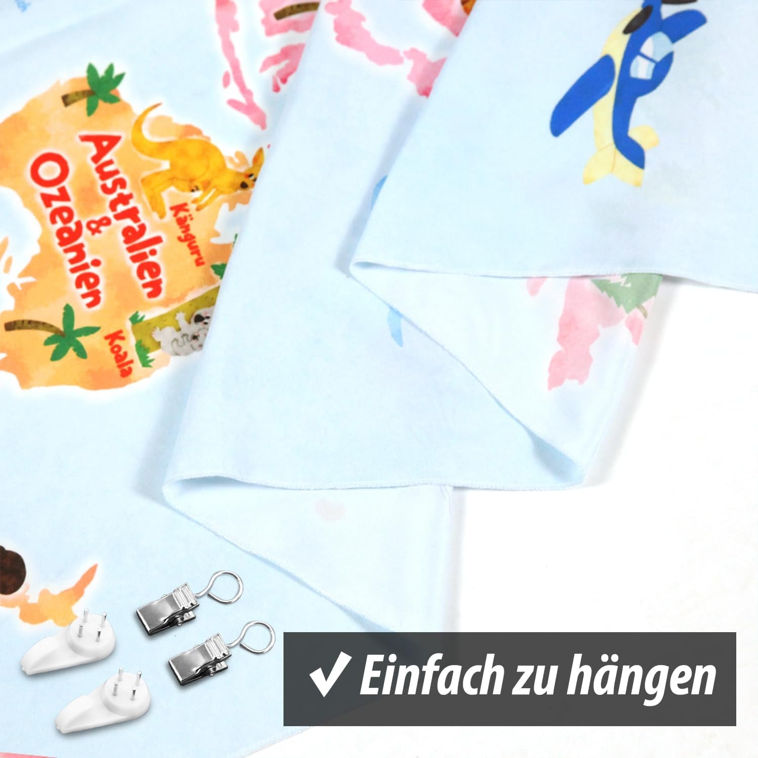 Bashom wandtapijt Duitse dierenwereldkaart voor kinderen Home - Accessoires en Decoratie Naty Shop