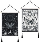 Wandtapijten betylfoy stukken kleine wandtapijten pailletten zon maan Home - Accessoires en Decoratie Naty Shop Maansverduistering