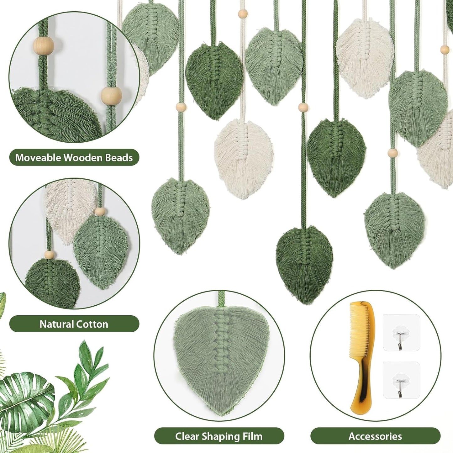 Wandtapijt betylfoy wandkleed groot decoblad Woon - Accessoires en Decoratie Naty Shop