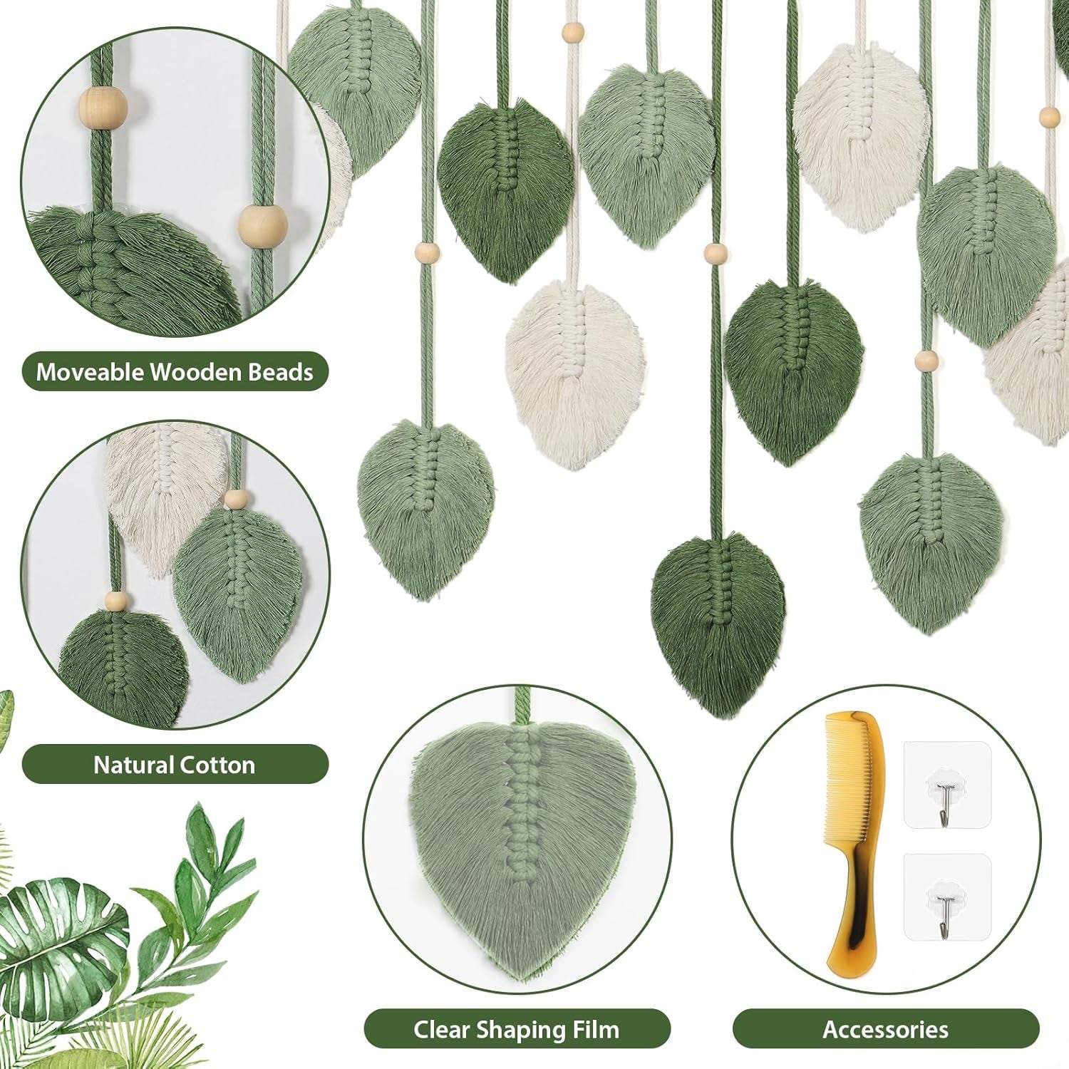 Wandtapijt betylfoy wandkleed groot decoblad Woon - Accessoires en Decoratie Naty Shop