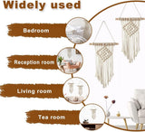 Wandtapijt hangend handgeweven chic Wonen - Accessoires en Decoratie Naty Shop
