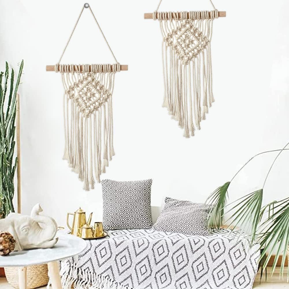 Wandtapijt hangend handgeweven chic Wonen - Accessoires en Decoratie Naty Shop