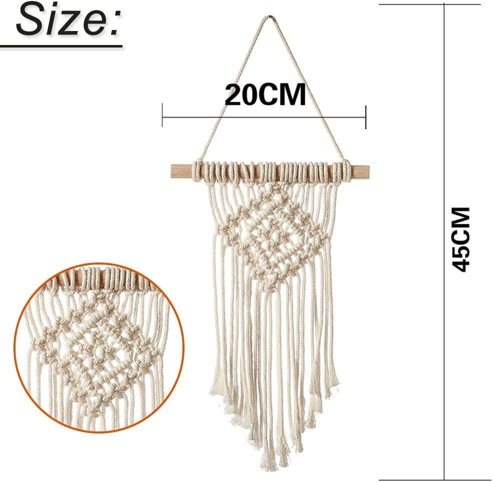 Wandtapijt hangend handgeweven chic Wonen - Accessoires en Decoratie Naty Shop