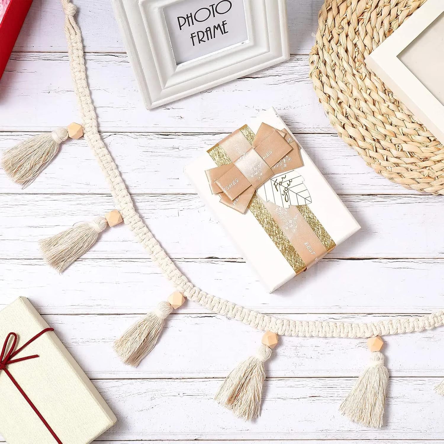 Wandtapijten franjes slinger banier katoenen stoffen Home - Accessoires en Decoratie Naty Shop