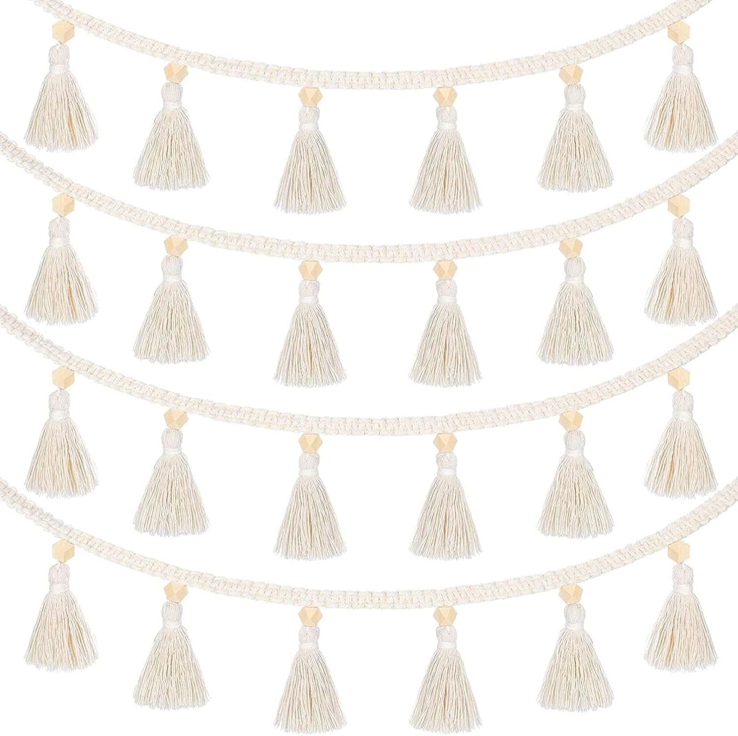 Wandtapijten franjes slinger banier katoenen stoffen Home - Accessoires en Decoratie Naty Shop Standaardtitel