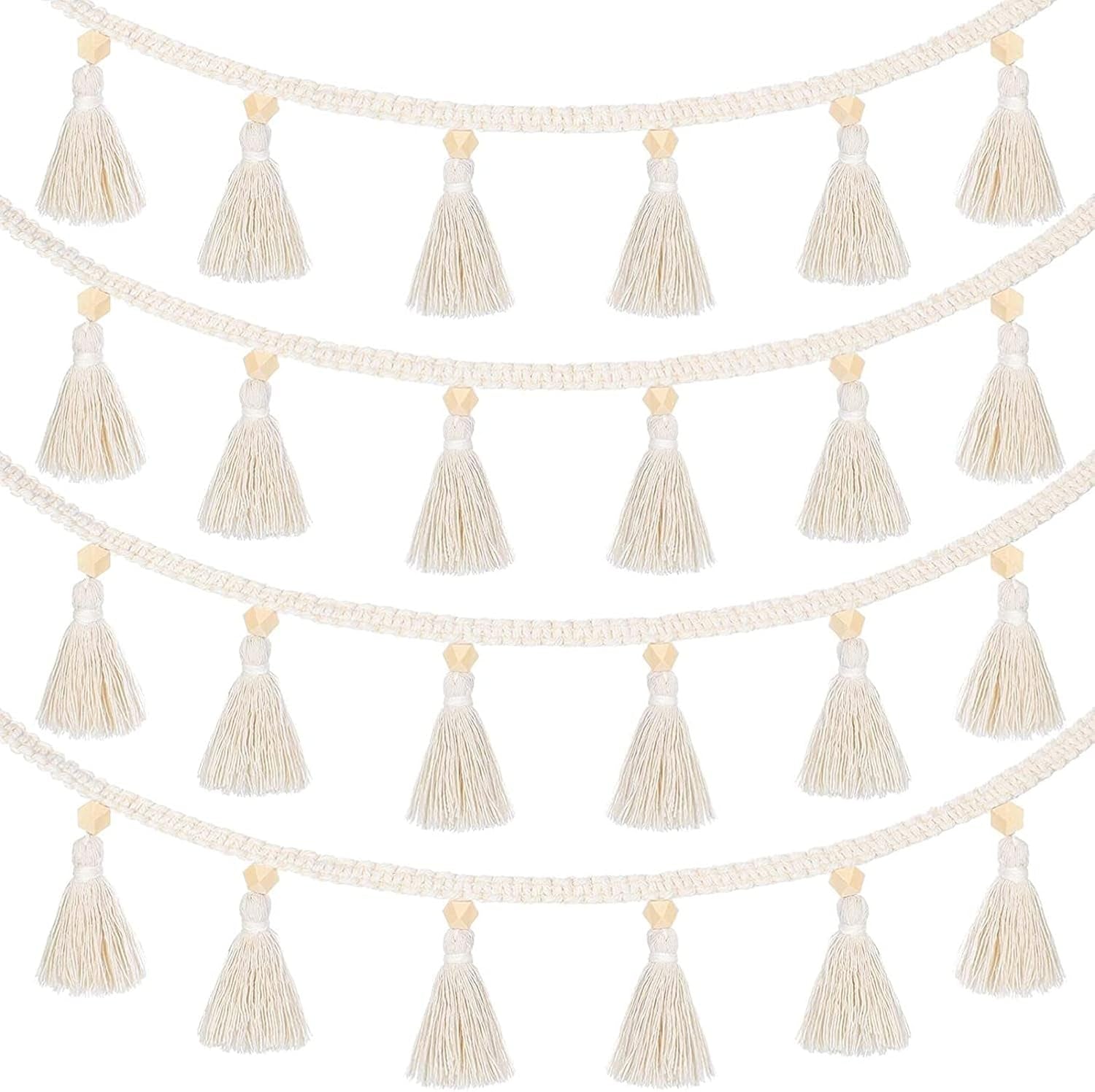 Wandtapijten franjes slinger banier katoenen stoffen Home - Accessoires en Decoratie Naty Shop Standaardtitel