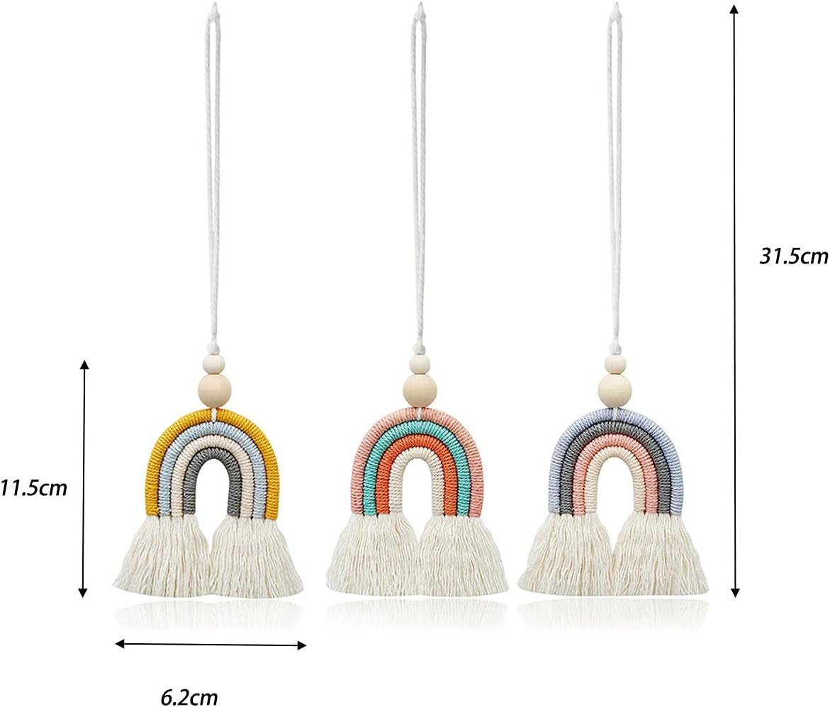 Wandkleed handgeweven stukken regenboog14 kinderkamer regenboog muur14 regenboog Wonen - Accessoires en Decoratie Naty Shop