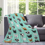Wandtapijt van Franse bulldog met motief gedrukt voor het huis - Accessoires en Decoratie Naty Shop
