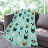 Wandtapijt van Franse bulldog met motief gedrukt voor het huis - Accessoires en Decoratie Naty Shop