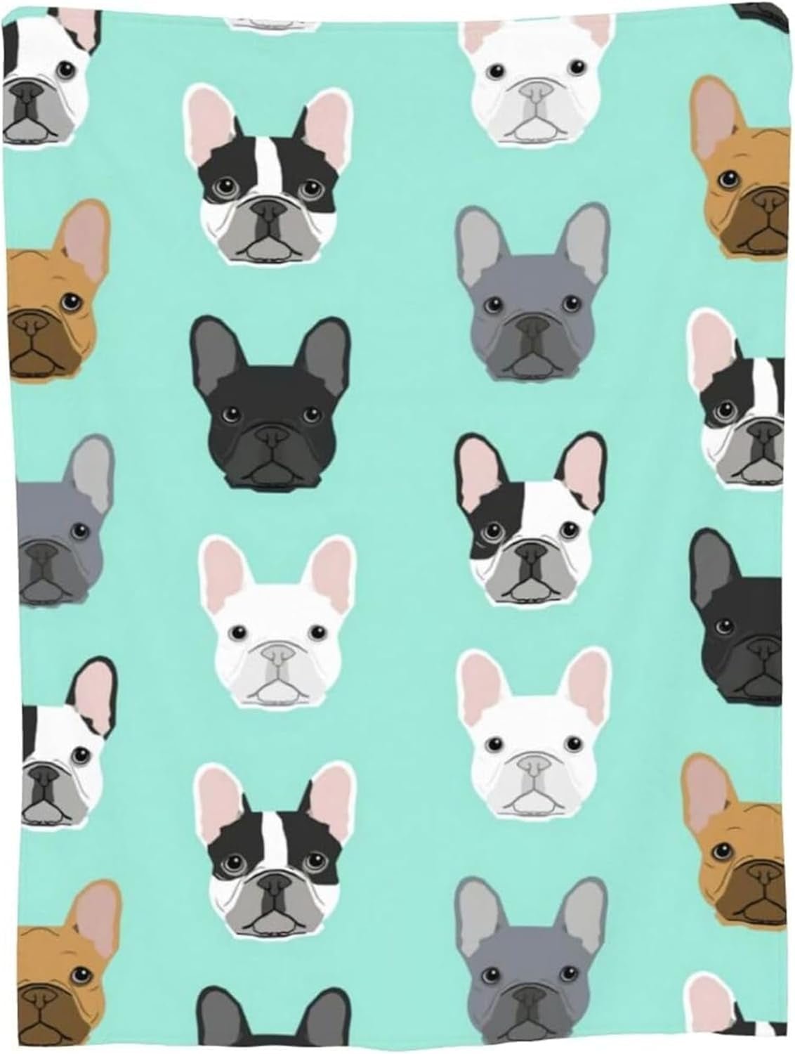 Wandtapijt van Franse bulldog met bedrukt motief vooraan Home - Accessoires en Decoratie Naty Shop Standaardtitel