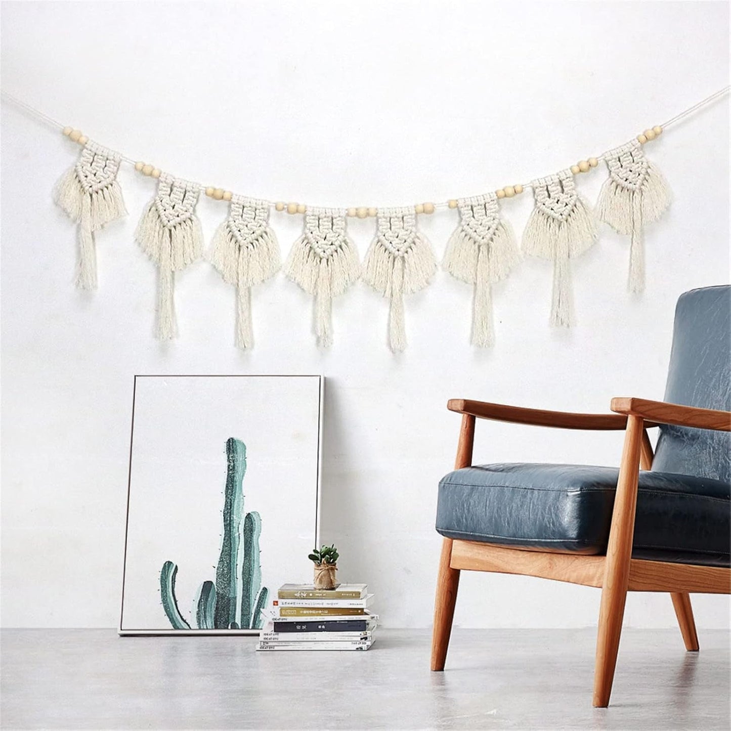 Wandtapijten katoenen kwastjes geweven platte banner Home - Accessoires en Decoratie Naty Shop Standaardtitel