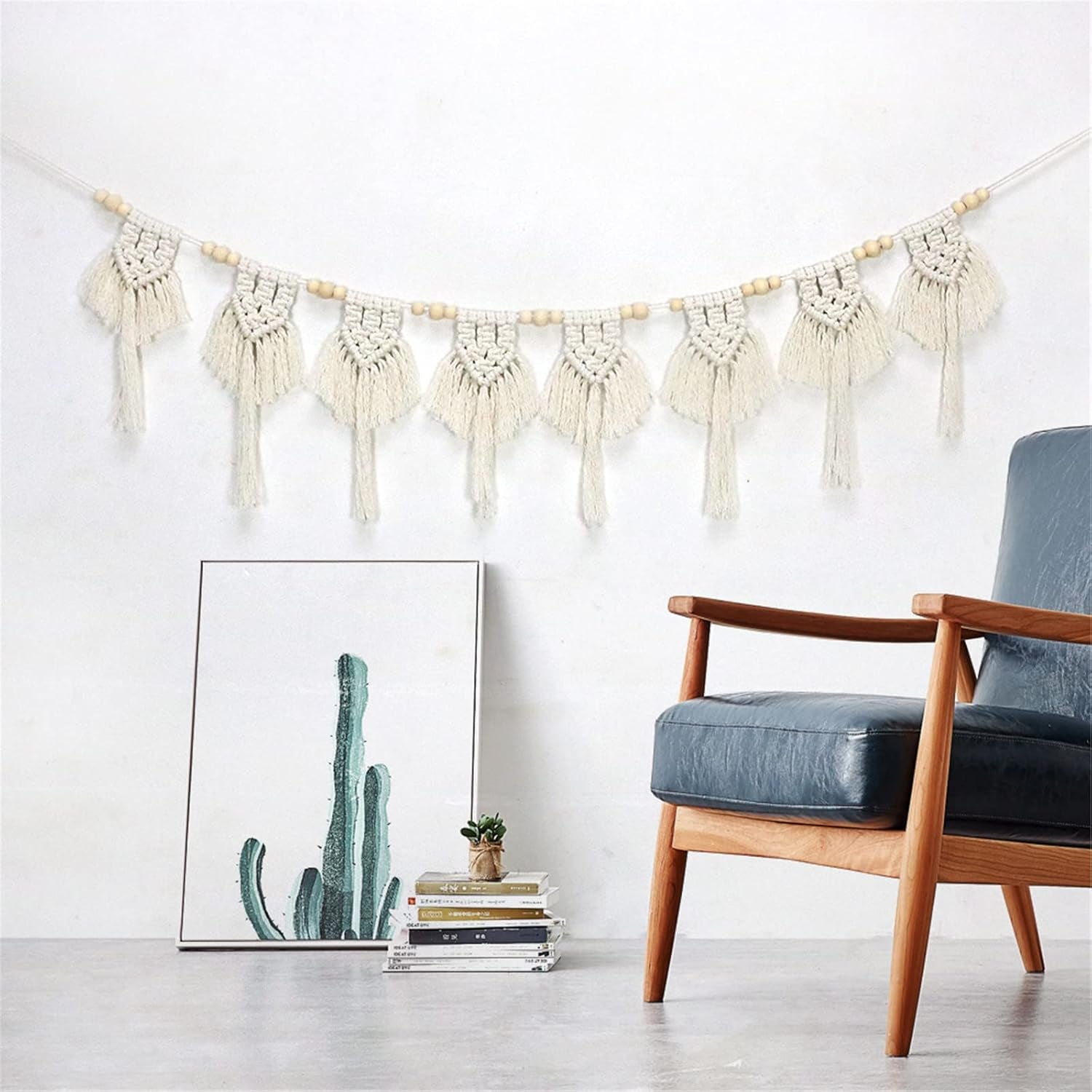 Wandtapijten katoenen kwastjes geweven platte banner Home - Accessoires en Decoratie Naty Shop Standaardtitel